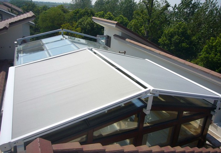 Glass sun roof---Outdoor sunshade canopy