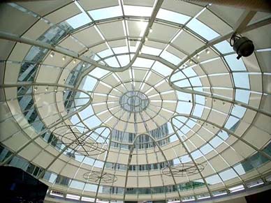 Indoor sunshade canopy